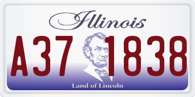 IL license plate A371838