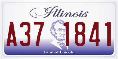 IL license plate A371841
