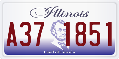 IL license plate A371851