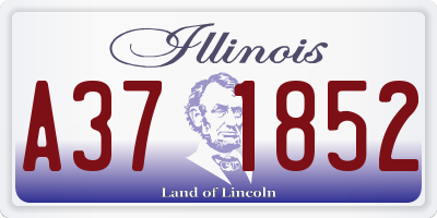 IL license plate A371852