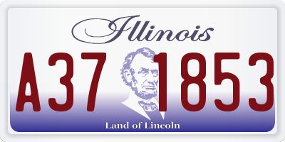 IL license plate A371853