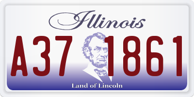 IL license plate A371861