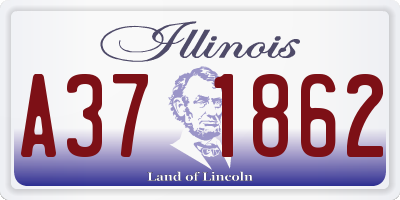 IL license plate A371862