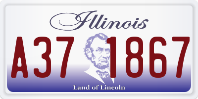 IL license plate A371867
