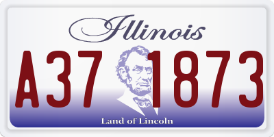 IL license plate A371873