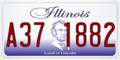 IL license plate A371882