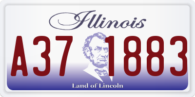 IL license plate A371883