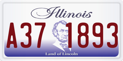 IL license plate A371893