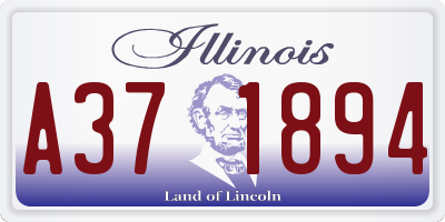 IL license plate A371894