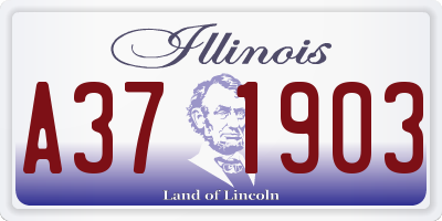 IL license plate A371903