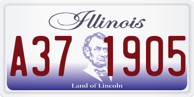 IL license plate A371905