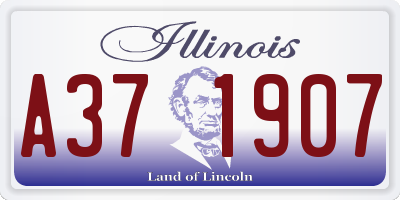 IL license plate A371907