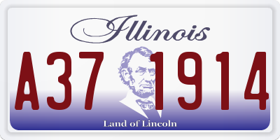 IL license plate A371914