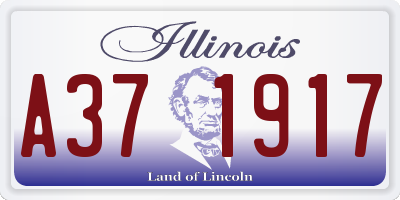 IL license plate A371917