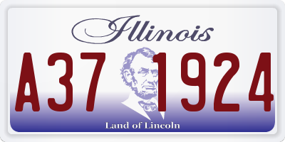 IL license plate A371924