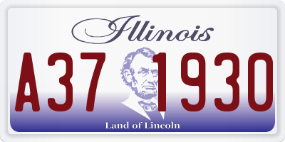 IL license plate A371930