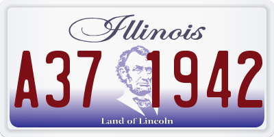 IL license plate A371942