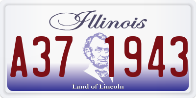 IL license plate A371943