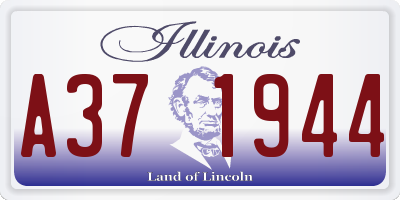 IL license plate A371944