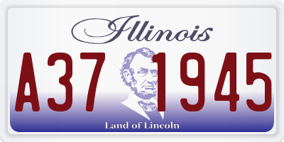 IL license plate A371945