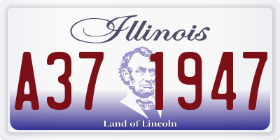 IL license plate A371947
