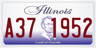 IL license plate A371952