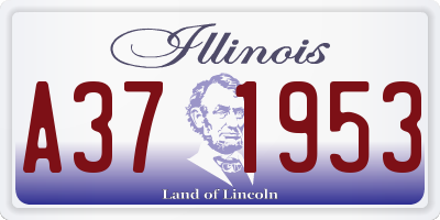 IL license plate A371953