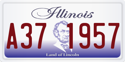 IL license plate A371957