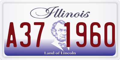 IL license plate A371960