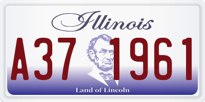 IL license plate A371961