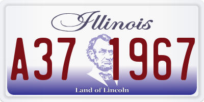 IL license plate A371967