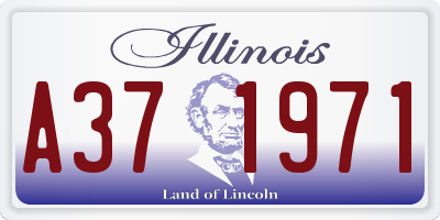 IL license plate A371971