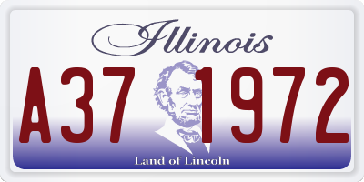 IL license plate A371972