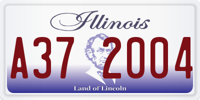 IL license plate A372004