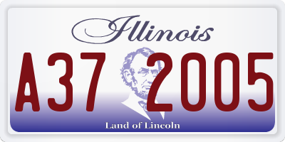 IL license plate A372005