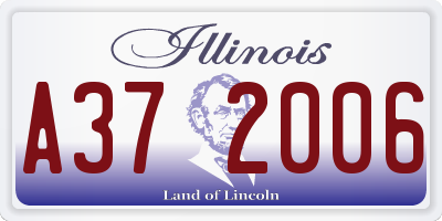 IL license plate A372006