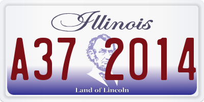 IL license plate A372014