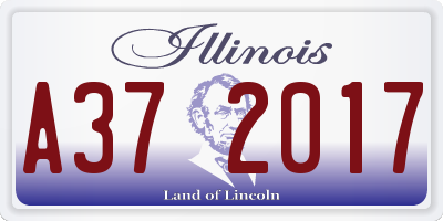 IL license plate A372017
