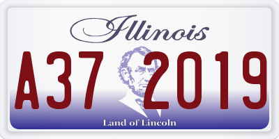 IL license plate A372019