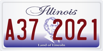 IL license plate A372021