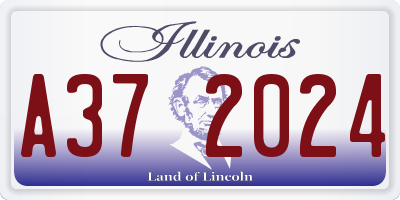 IL license plate A372024