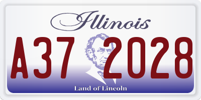 IL license plate A372028
