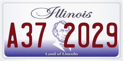 IL license plate A372029