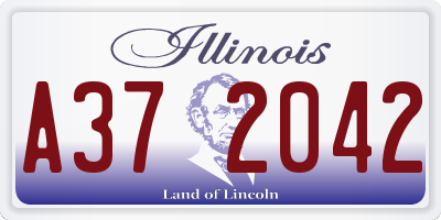IL license plate A372042