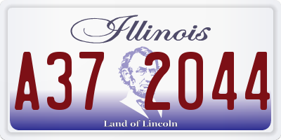 IL license plate A372044
