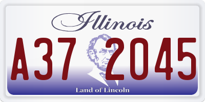 IL license plate A372045