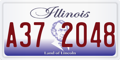 IL license plate A372048