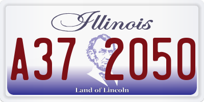 IL license plate A372050