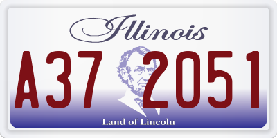 IL license plate A372051