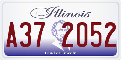 IL license plate A372052